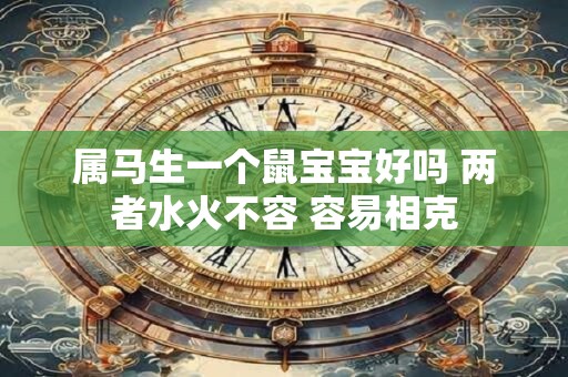 属马生一个鼠宝宝好吗 两者水火不容 容易相克