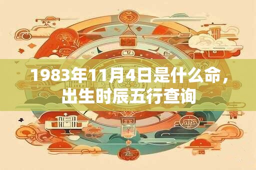 1983年11月4日是什么命，出生时辰五行查询