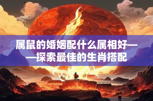 属鼠的婚姻配什么属相好——探索最佳的生肖搭配
