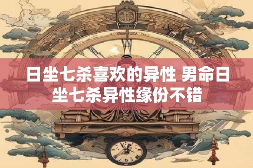 日坐七杀喜欢的异性 男命日坐七杀异性缘份不错