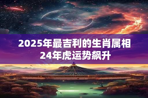 2025年最吉利的生肖属相 24年虎运势飙升