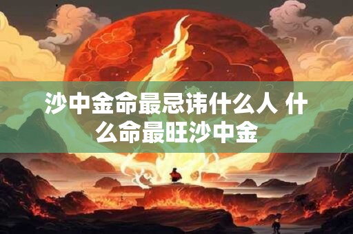 沙中金命最忌讳什么人 什么命最旺沙中金