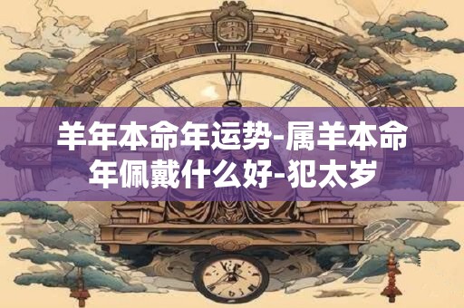 羊年本命年运势-属羊本命年佩戴什么好-犯太岁