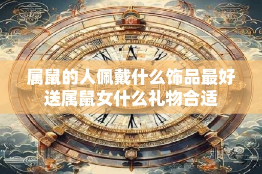 属鼠的人佩戴什么饰品最好送属鼠女什么礼物合适