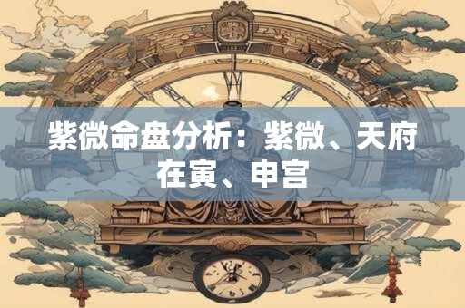 紫微命盘分析：紫微、天府在寅、申宫