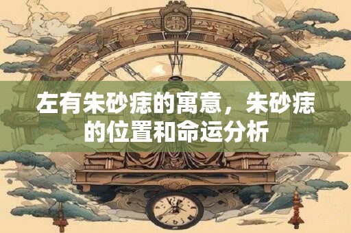 左有朱砂痣的寓意，朱砂痣的位置和命运分析