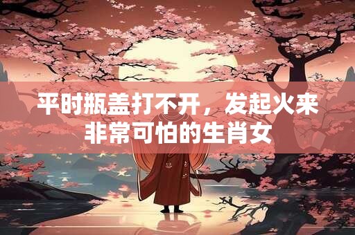 平时瓶盖打不开，发起火来非常可怕的生肖女