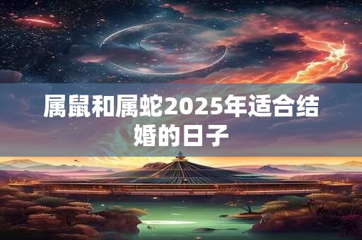 属鼠和属蛇2025年适合结婚的日子