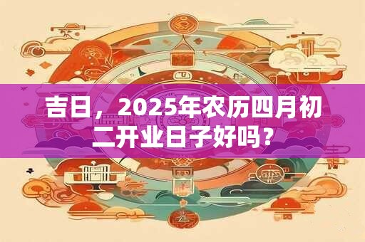 吉日，2025年农历四月初二开业日子好吗？