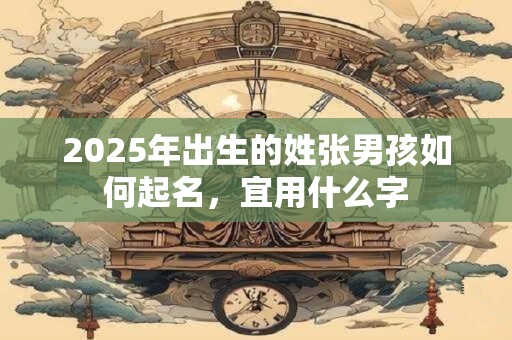 2025年出生的姓张男孩如何起名，宜用什么字