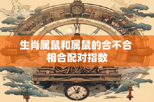 生肖属鼠和属鼠的合不合 相合配对指数