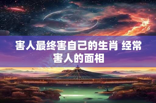 害人最终害自己的生肖 经常害人的面相