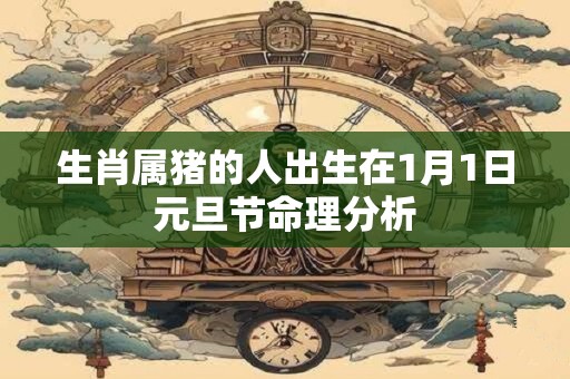 生肖属猪的人出生在1月1日元旦节命理分析