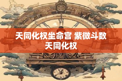 天同化权坐命宫 紫微斗数天同化权