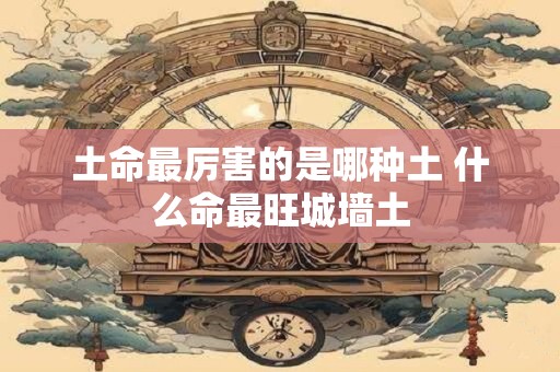 土命最厉害的是哪种土 什么命最旺城墙土