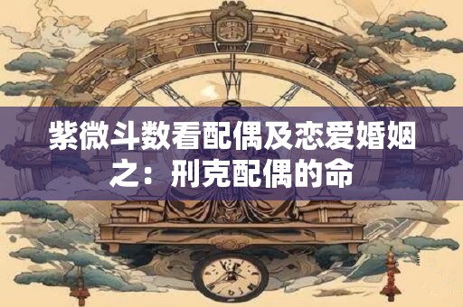 紫微斗数看配偶及恋爱婚姻之：刑克配偶的命