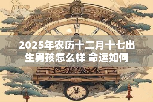 2025年农历十二月十七出生男孩怎么样 命运如何