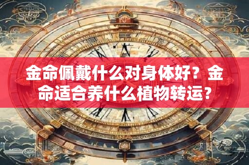 金命佩戴什么对身体好？金命适合养什么植物转运？