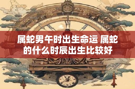 属蛇男午时出生命运 属蛇的什么时辰出生比较好