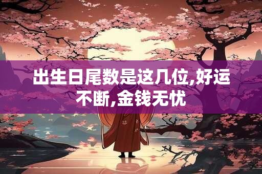详细阅读:出生日尾数是这几位,好运不断,金钱无忧 出生日尾数是这几位,好运不断,金钱无忧
