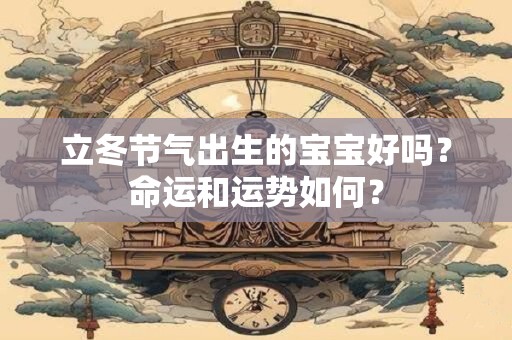 立冬节气出生的宝宝好吗？命运和运势如何？