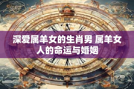 深爱属羊女的生肖男 属羊女人的命运与婚姻