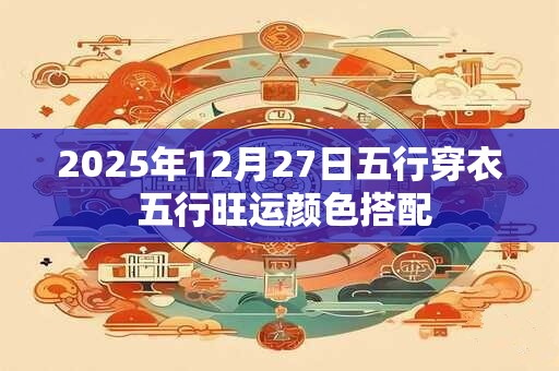 2025年12月27日五行穿衣 五行旺运颜色搭配