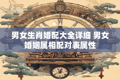 男女生肖婚配大全详细 男女婚姻属相配对表属性