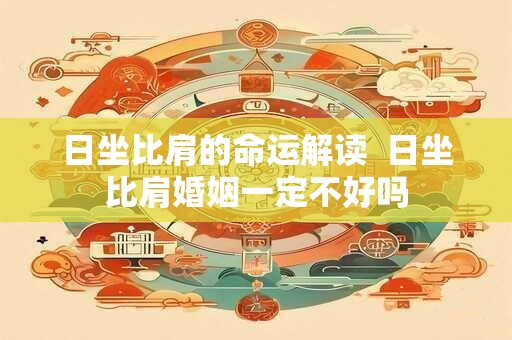 日坐比肩的命运解读  日坐比肩婚姻一定不好吗
