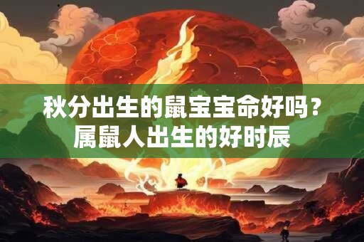 秋分出生的鼠宝宝命好吗？属鼠人出生的好时辰
