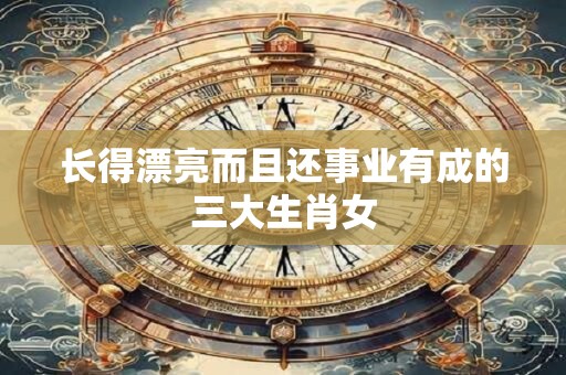 长得漂亮而且还事业有成的三大生肖女