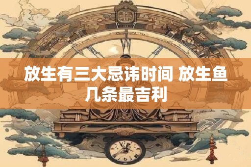 放生有三大忌讳时间 放生鱼几条最吉利
