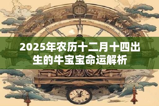 2025年农历十二月十四出生的牛宝宝命运解析