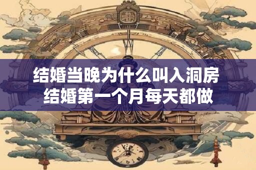 结婚当晚为什么叫入洞房 结婚第一个月每天都做
