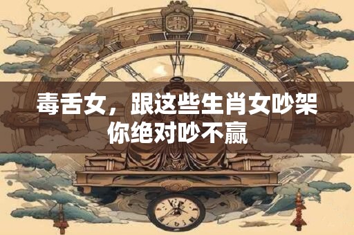 毒舌女，跟这些生肖女吵架你绝对吵不赢