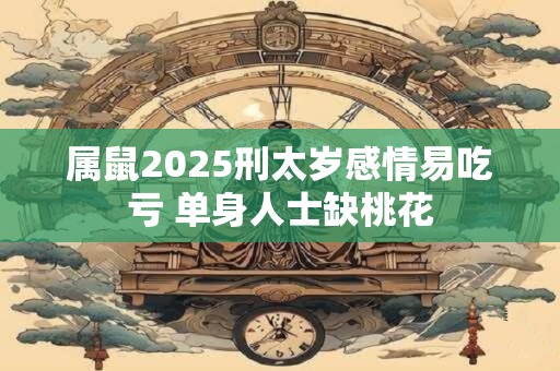 属鼠2025刑太岁感情易吃亏 单身人士缺桃花