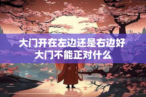 详细阅读:大门开在左边还是右边好 大门不能正对什么 大门开在左边还是右边好 大门不能正对什么