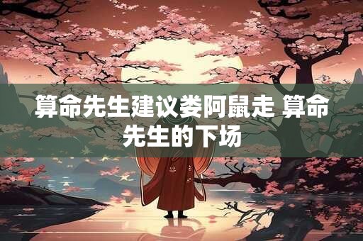 算命先生建议娄阿鼠走 算命先生的下场