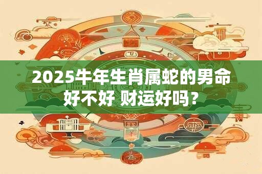 2025牛年生肖属蛇的男命好不好 财运好吗? 2025牛年生肖属蛇的男命好不好 财运好吗?