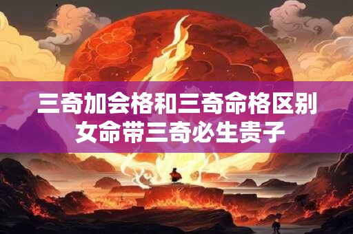 三奇加会格和三奇命格区别 女命带三奇必生贵子
