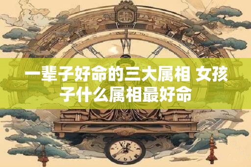 一辈子好命的三大属相 女孩子什么属相最好命