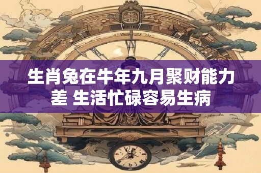 生肖兔在牛年九月聚财能力差 生活忙碌容易生病