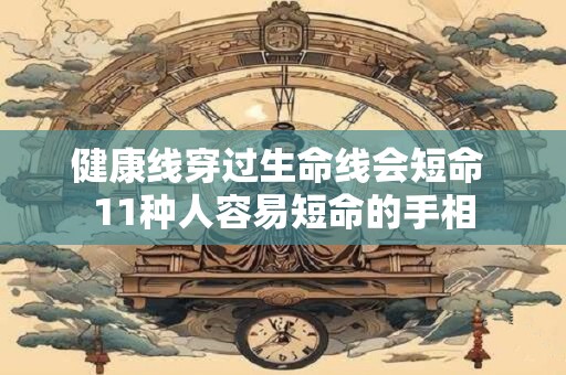 健康线穿过生命线会短命 11种人容易短命的手相