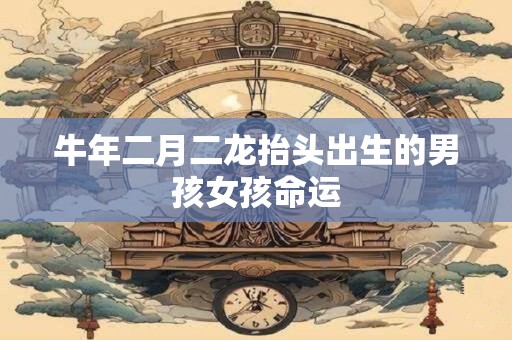 牛年二月二龙抬头出生的男孩女孩命运