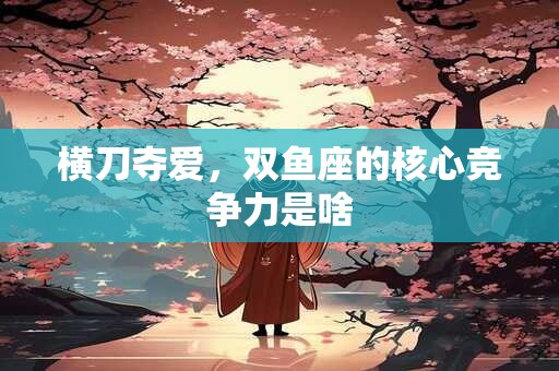 横刀夺爱，双鱼座的核心竞争力是啥