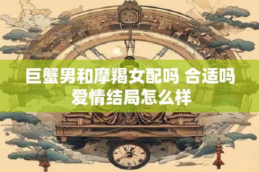 巨蟹男和摩羯女配吗 合适吗 爱情结局怎么样