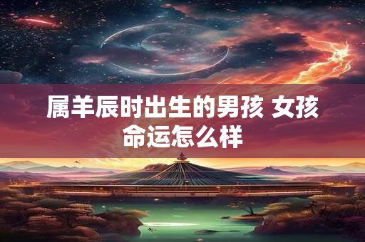 属羊辰时出生的男孩 女孩命运怎么样