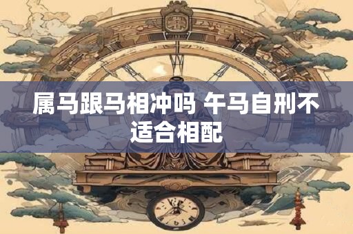属马跟马相冲吗 午马自刑不适合相配