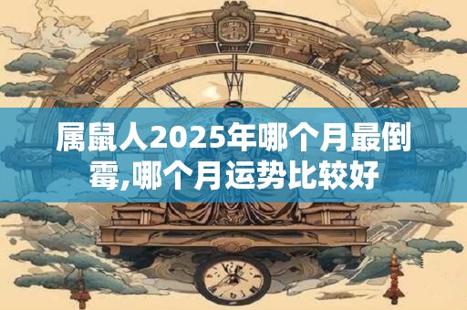 属鼠人2025年哪个月最倒霉,哪个月运势比较好