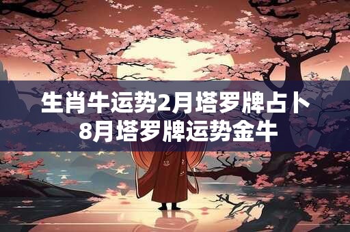 生肖牛运势2月塔罗牌占卜 8月塔罗牌运势金牛